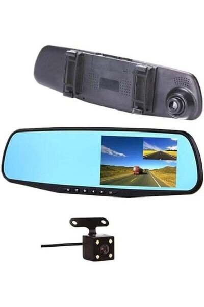 Gennext MUNTAQI Vehicle Blackbox DVR Full HD 1080P Rearview Mirror Camera | 4...