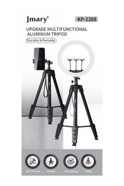 Jmary KP-2208 Multifunctional Tripod + Monopod For Mobile And Ring Light