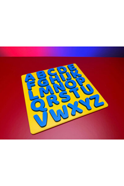 Hobibahçem 3D Printing A-Z Capital Letter Alphabet Puzzle - 26-Piece Educatio...