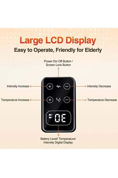 Generic Electric Heating Therapy Knee Massager Shoulder Physiotherapy Leg Arthritis Elbow Joint Pain Relief Warm Knee Pad Brace Massage