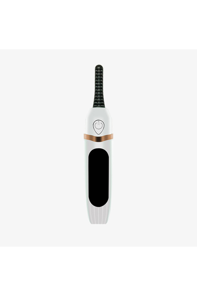 Generic Brand Electric eyelash curler, heated, lifting, USB, white, ABS