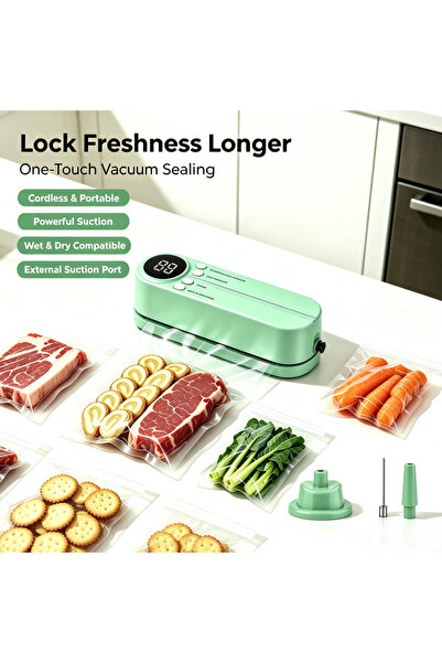 Boyue 3-in-1 Cordless Handheld Vacuum Sealer, Rechargeable Mini Food Sealer M...