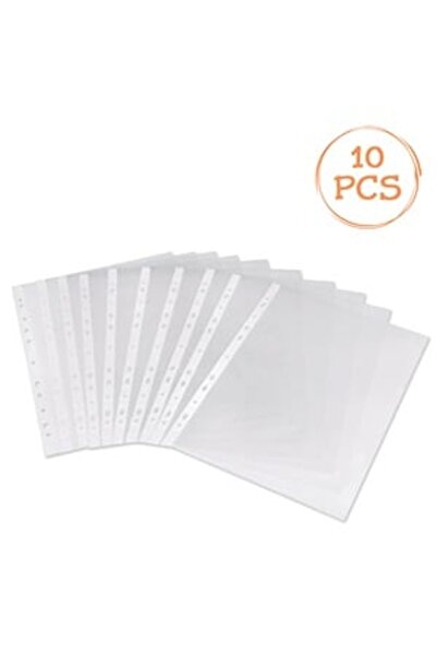 OEM Set Folii Transparente de Protectie Documente A4 cu Margine Alba - 10buc