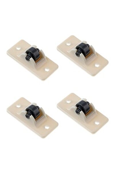 OEM Roti Pivotante Autocolante Albe de Plastic 4.7x2.4cm - 4buc - Roti-Rulmen...