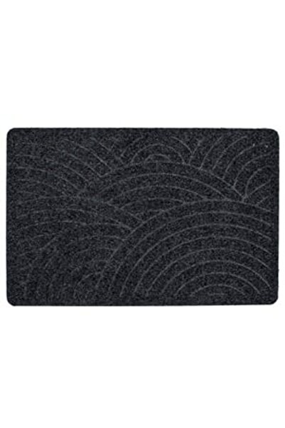 OEM Covoras de Intrare Gri cu Model Reliefat Semicercuri 60x40cm