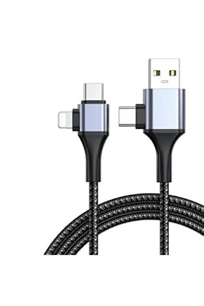 KASTWAVE USB C Cable, 4 in 1 Universal USB Cable, 6ft Travel Charger Cord, Fa...