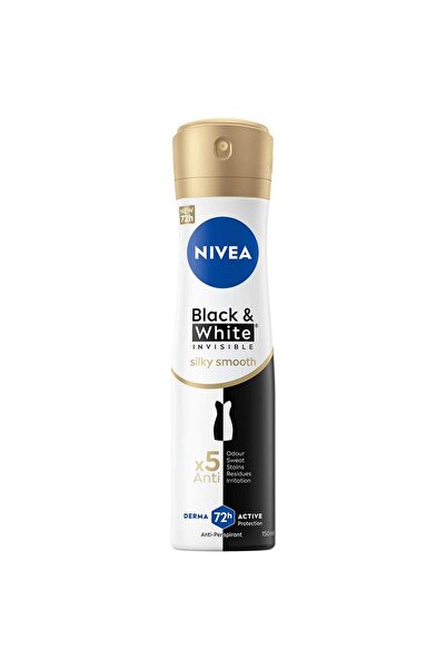 NIVEA Black & White Invisible Silky Smooth Antiperspirant for Women Spray 150 ml