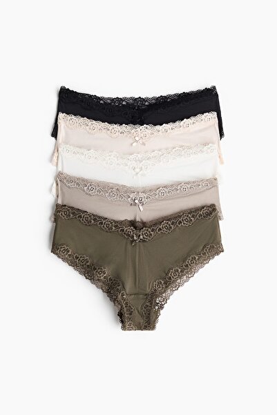 H&M 5'li Mikrofiber Hipster Külot