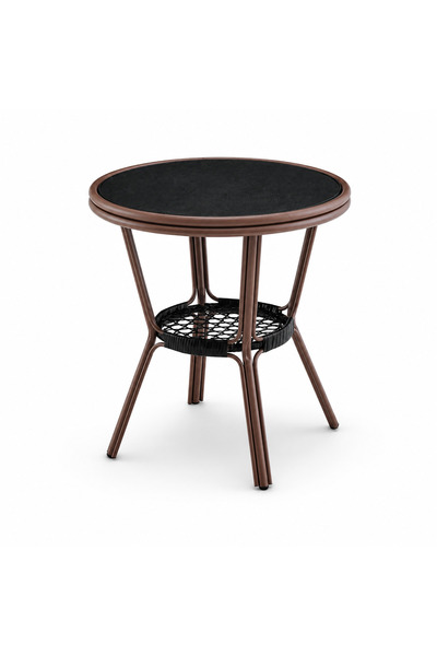 PRIME STYLE 70X70 cm Round Coffee Table Coffee Color