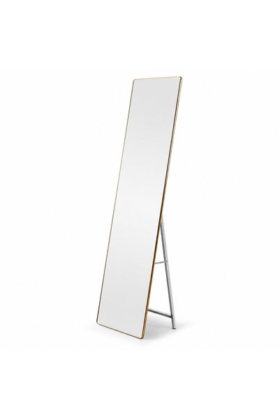 PRIME STYLE Mirror Stand Floor Mirror with Gold Frame 170X50Cm