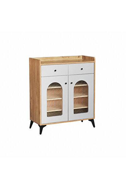 PRIME STYLE Practical Multi-Use Cabinet 80 cm Wood Color