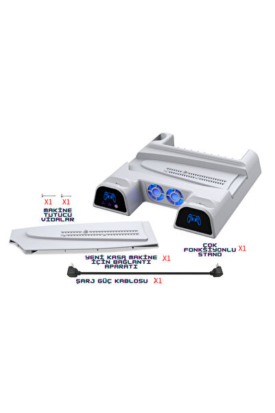 beboncool TP5-3532D1 Ps5 FAT-Ps5 Slim-Ps5 PRO Uyumlu Şarj Soğutucu Fan Stand