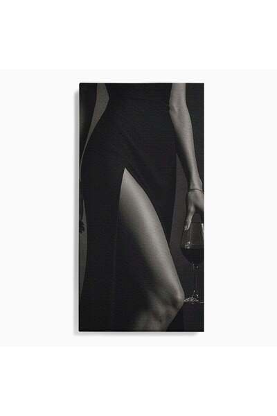 Luxcanva Tablou Canvas Eleganta In Negru 60x120 cm pe Sasiu Lemn Eleganta Roc...