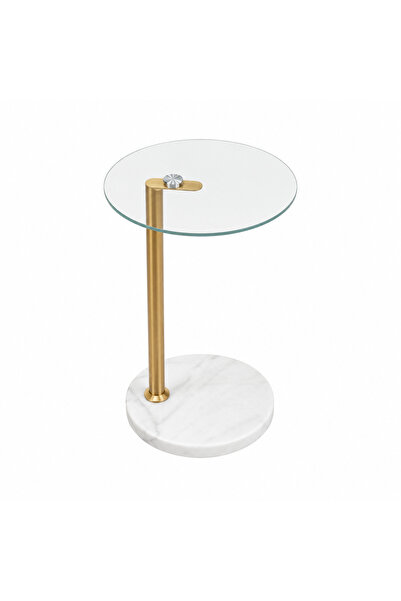 PRIME STYLE Single Gold Service Table