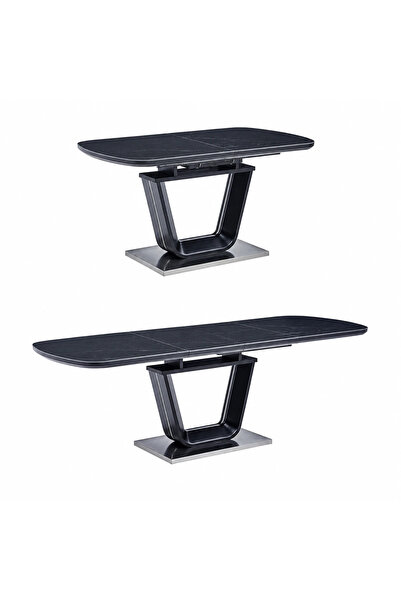 PRIME STYLE Extendable Dining Table 140 + 40 X 80 cm Black