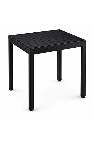 PRIME STYLE طاولة ضيافة مربعة مقاس 70 × 70 سم باللون الأسود