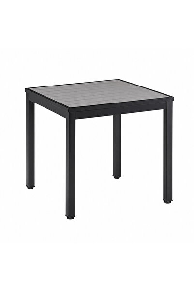 PRIME STYLE طاولة ضيافة مربعة مقاس 70 × 70 سم باللون الرمادي