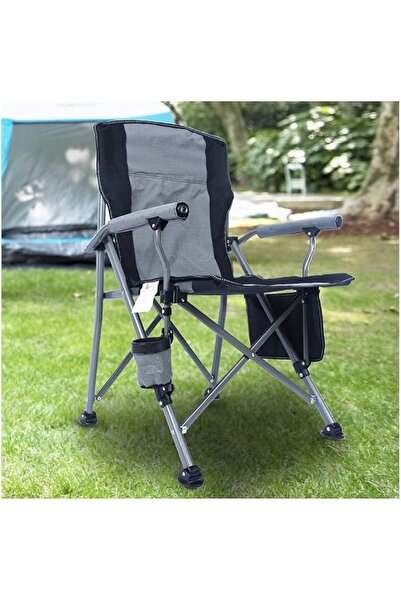 GENERAL Alsafi-EST-XL-Portable Folding Camping Chair - With Cup Base Attachme...
