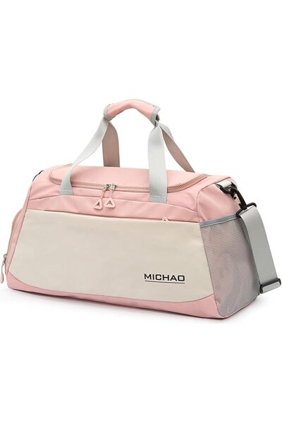 Qiccijoo Sports Gym Bag Travel Duffel Bag with Shoes Compartment and Wet Pock...