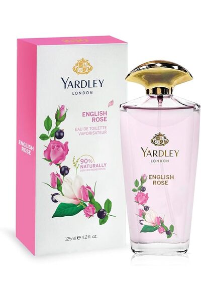 YARDLEY عطر إنجليش روز الساحر برائحة الورد، مع مزيج من الشاي والبرغموت، ماء ت...