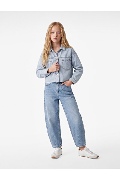 Koton Balon Form Denim Trousers with Pockets Cotton