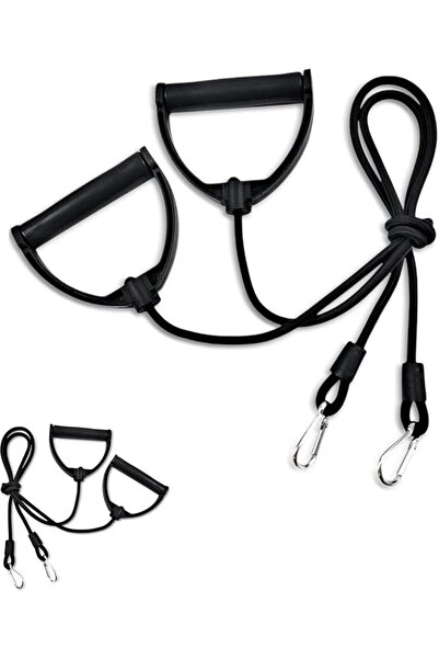 Generic Resistance Band with D-Handle Grips, Double Buckle Clips, Full Body S...