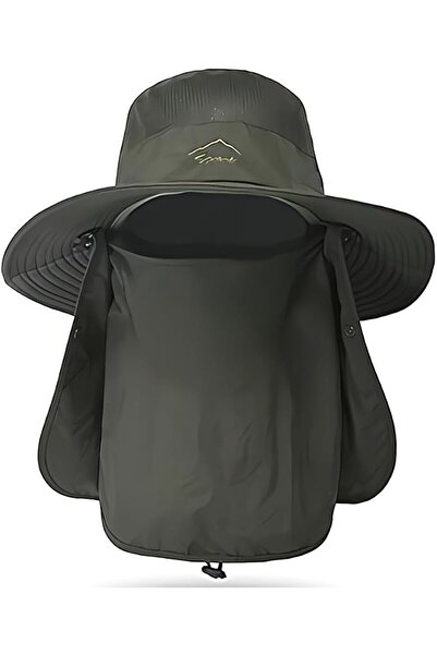 GENERAL Sun Protection Fishing Hat for Men and Women, Wide Brim with Face Cov...