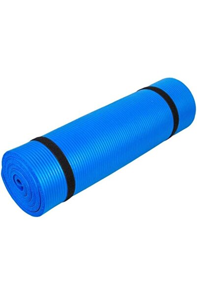 OtherMax Pure Color Anti-skid Yoga Mat Nonslip Fitness Pad 10mm Thick - Blue