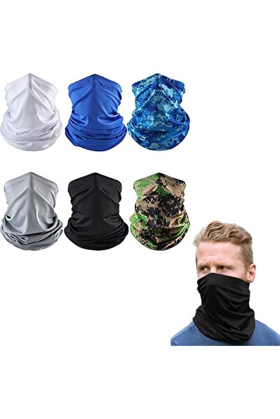 GENERAL KASTWAVE Face Cover Scarf 6 PCS Man/Women Outdoor Sun UV Protection F...