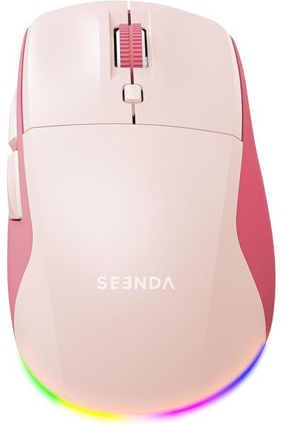 Seenda MOU110 ماوس لاسلكي بتقنية البلوتوث، ماوس صامت قابل لإعادة الشحن مع إضا...