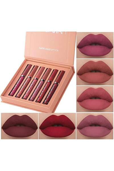 Bestland 6Pcs Matte Liquid Lipstick Makeup Set, Matte liquid Long-Lasting Wea...