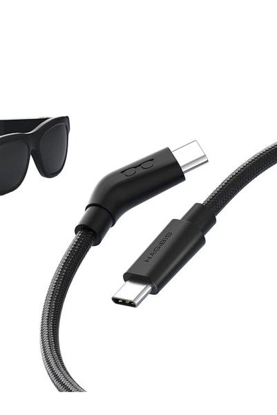 Hagibis كابل شحن وبيانات USB-C لنظارات الواقع المعزز الذكية، سرعة 10 جيجابت ف...