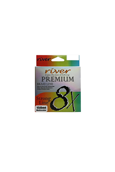 RİVER Premium 8X Örgü 150m Multicolor İp Misina 0,10 Mm