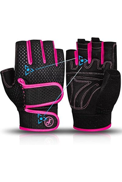 Arabest Gym Gloves for Weightlifting, Fingerless, 3mm Gel Padded Palm, Breath...