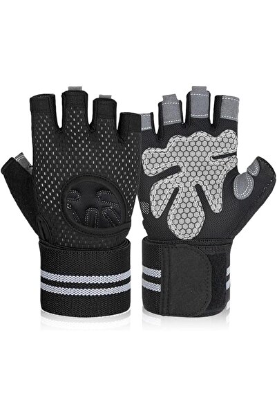 Generic Gym Gloves With,Gloves with Wrist Wrap Support,Breathable & Full Palm...