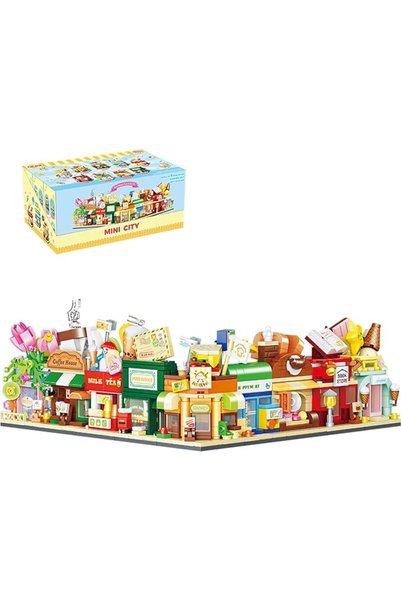 OMIRE Mini Street View Building Blocks Set, 9 Styles + 1 Combo Pack Available...
