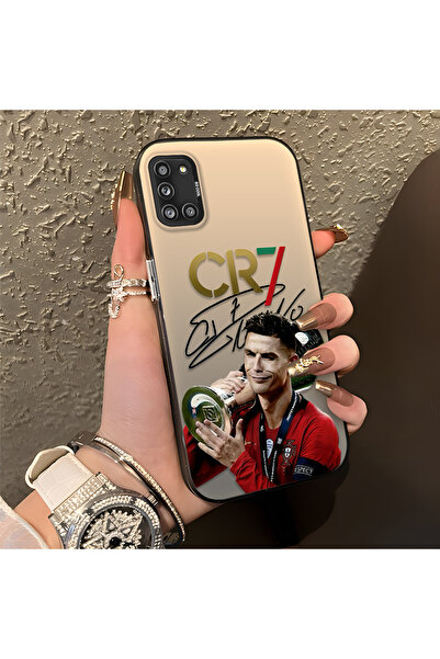 PATTERNOVA Samsung Galaxy A31 Uyumlu Futbolcu Silikon Kılıf, Rahat Tutuş, Kol...