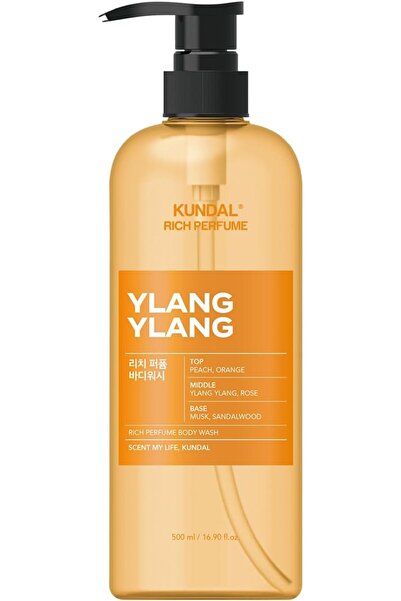 Kundal Rich Perfume Body Wash, Ylang Ylang Scent, Liquid Form, with Pump Bott...