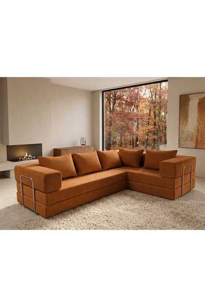 DECHOME 300x200 cm Modüler Köşe Koltuk | 22 DNS CNC Kesim Sünger Sırt| Yıkana...