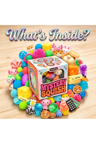 GIA'S WORLD Random set 10 Squishy GIA’SWORLD®/ Cutie cu jucării senzoriale mo...