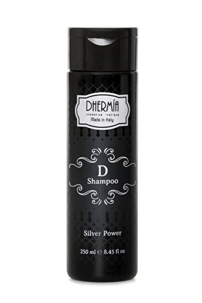 Dhermia Șampon anti-îngălbenire pentru păr blond și cărunt, Silver Power, - 2...