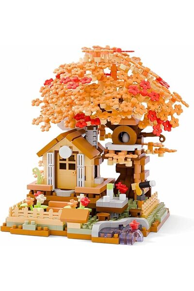 TERRIFI Cherry Blossom Tree Building Set,690Pcs,Flowers Bonsai Tree Mini Bloc...