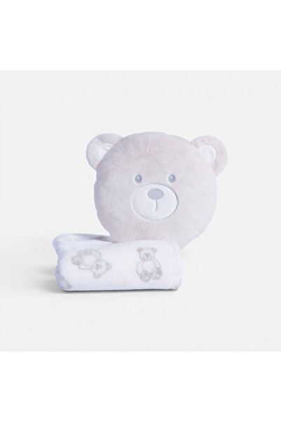 Nef Nef Homeware Nef Nef Honey Bear Κουβέρτα Φλις & Μαξιλάρι 75x100