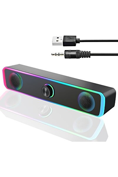 X SPRING Xspring Computer Speakers for Pc, Portable Wired Soundbar, Home Subw...