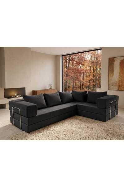 DECHOME 300x200 cm Modüler Köşe Koltuk | 22 DNS CNC Kesim Sünger Sırt| Yıkana...