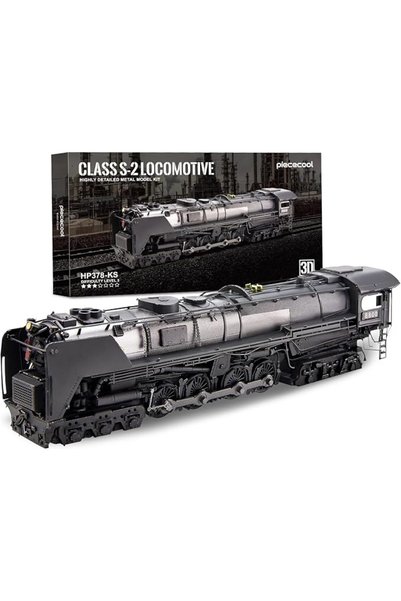 piececool 3D Puzzle Metal Class S-2 Locomotive Model Kits for Adults to Build...