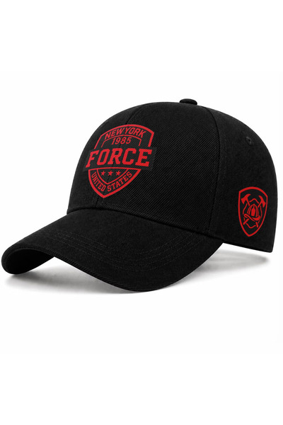 l'eivor Βαμβακερό καπέλο με στάμπα New York Force και Velcro