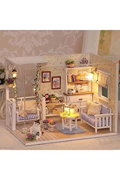 Soofam Miniature Dollhouse DIY Kit – Wooden 3D Puzzle Miniature House Kit for...