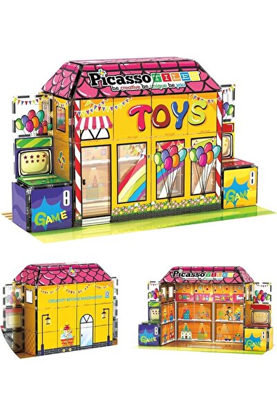 PicassoTiles 60pc Magnetic Building Block Magnet Tile Toy Shop Theme Pretend ...