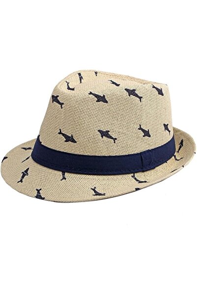 KASTWAVE Kids Fedora Hat Anti-UV Sun Protection Summer Beach Straw Hat Floppy...